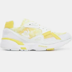 Baskets R850 blanc/jaune-Le Coq Sportif New