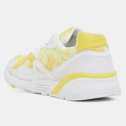 Baskets R850 blanc/jaune-Le Coq Sportif New