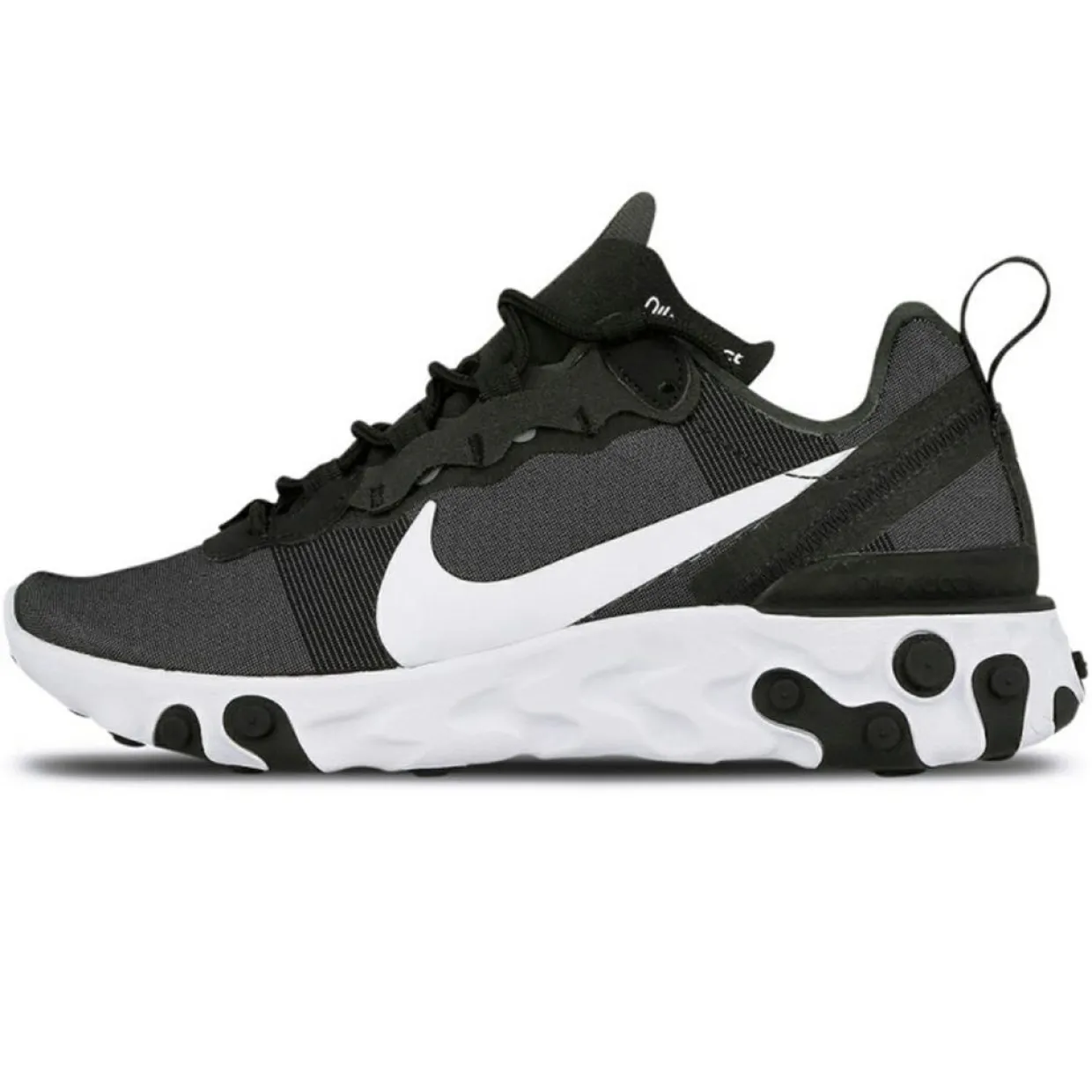 Baskets React Element 55 noir/gris/blanc-Nike Discount