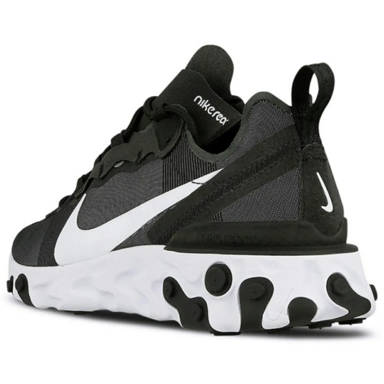 Baskets React Element 55 noir/gris/blanc-Nike Discount