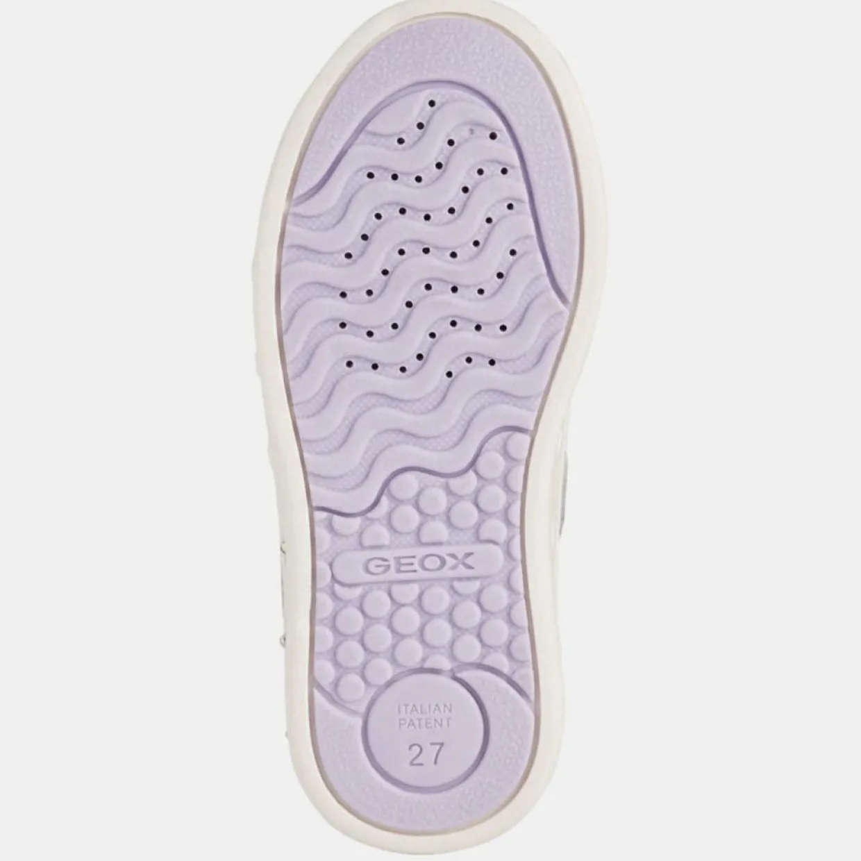 Baskets Skylin à scratchs métallisé argentées-Geox Sale