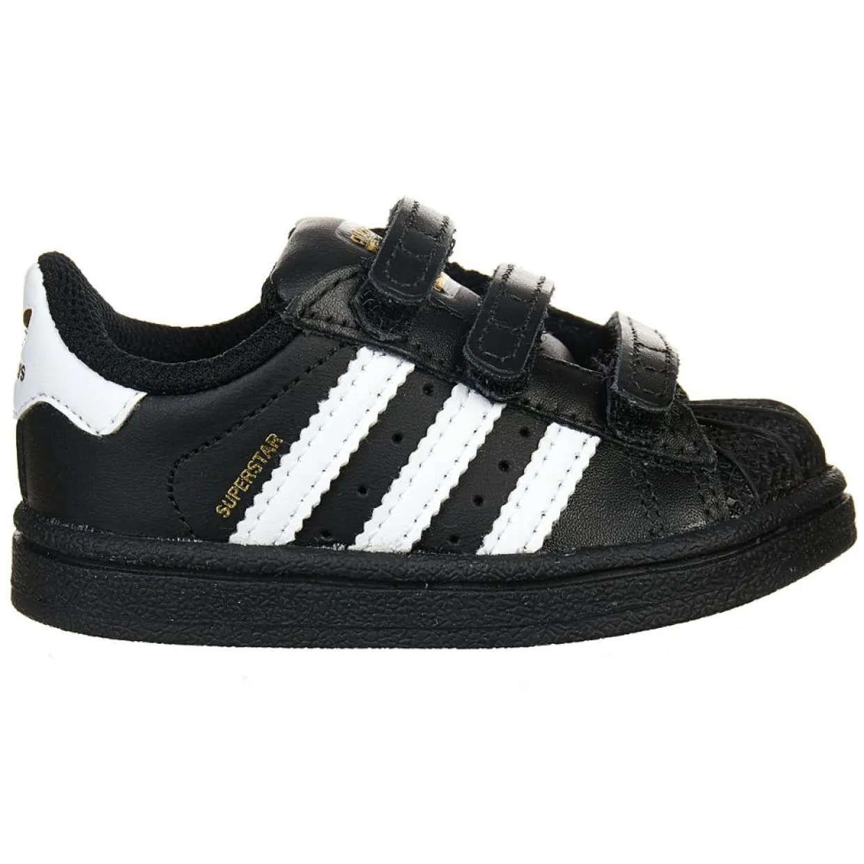 Baskets Superstar en Cuir à scratch noir/blanc-Adidas Online