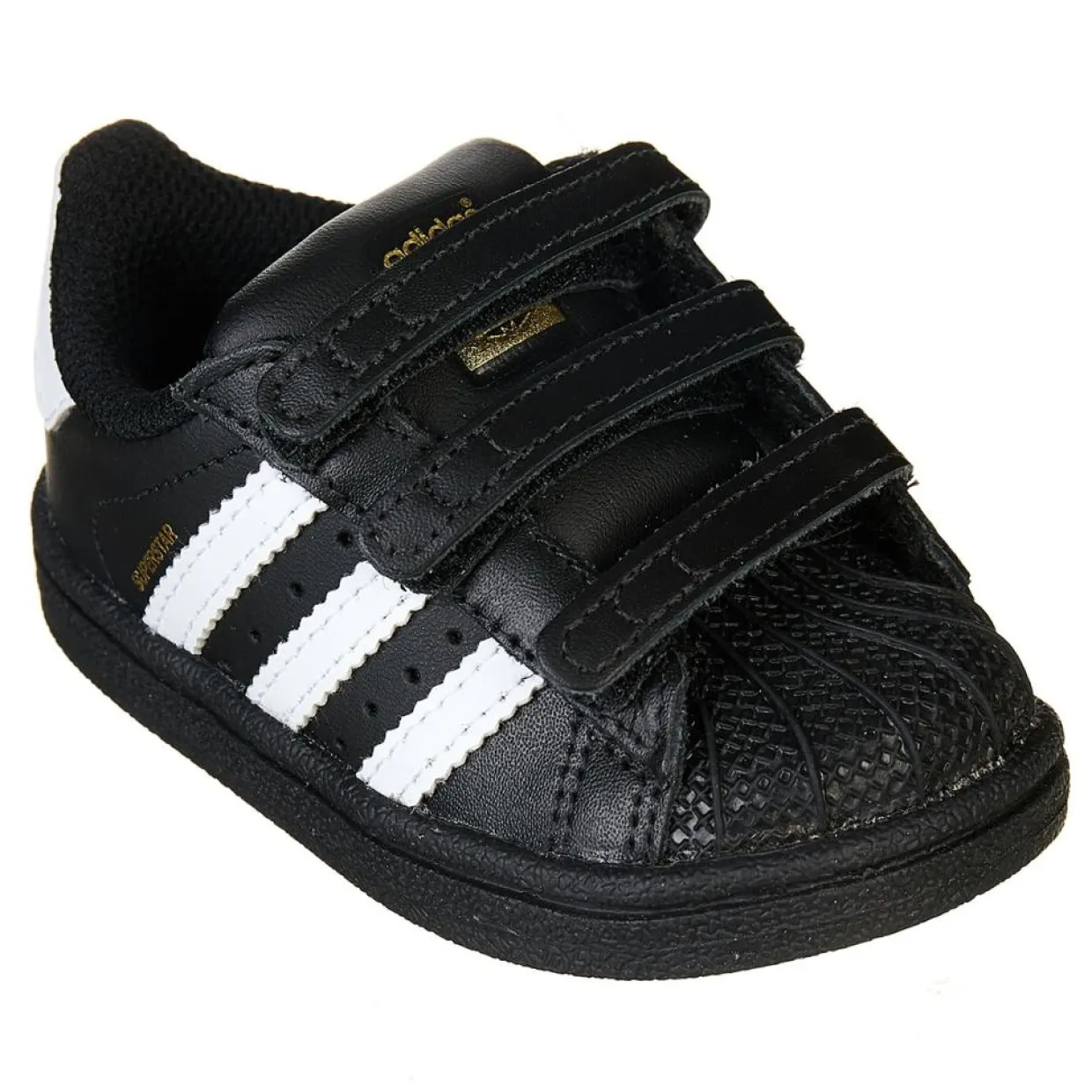 Baskets Superstar en Cuir à scratch noir/blanc-Adidas Online