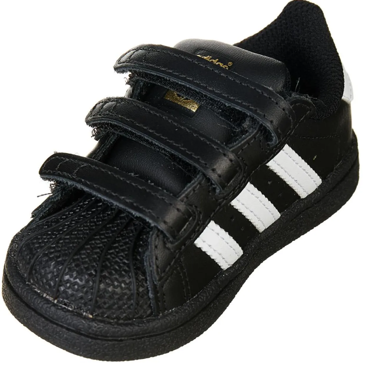 Baskets Superstar en Cuir à scratch noir/blanc-Adidas Online
