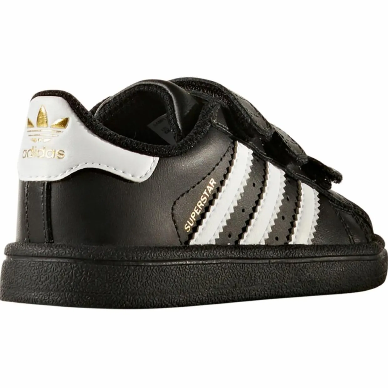 Baskets Superstar en Cuir à scratch noir/blanc-Adidas Online