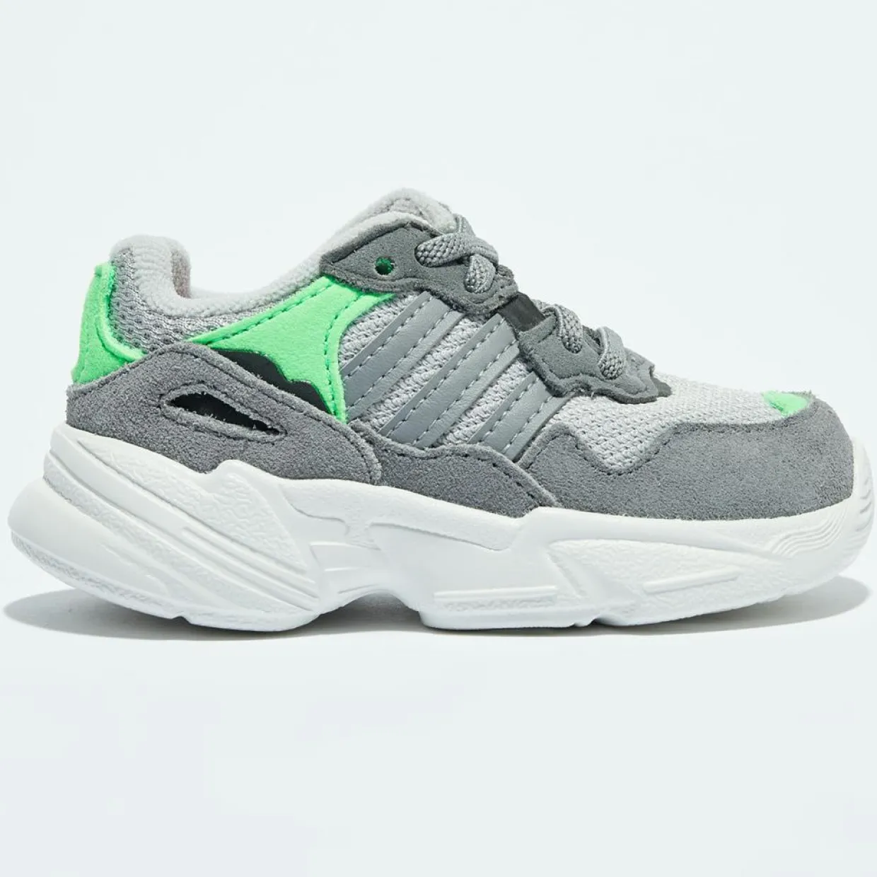 Enfant Adidas Bébé^Baskets Yung-96 gris/vert