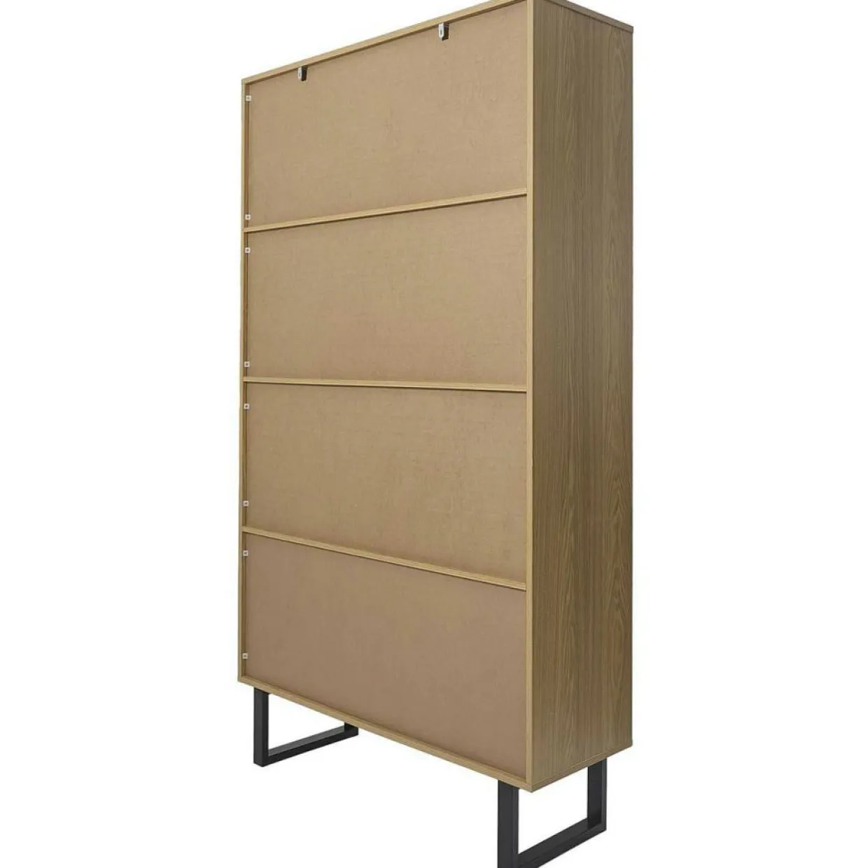 Home Deco Factory Etagères^Bibliothèque Calypso marron/noir - 100x35x180 cm