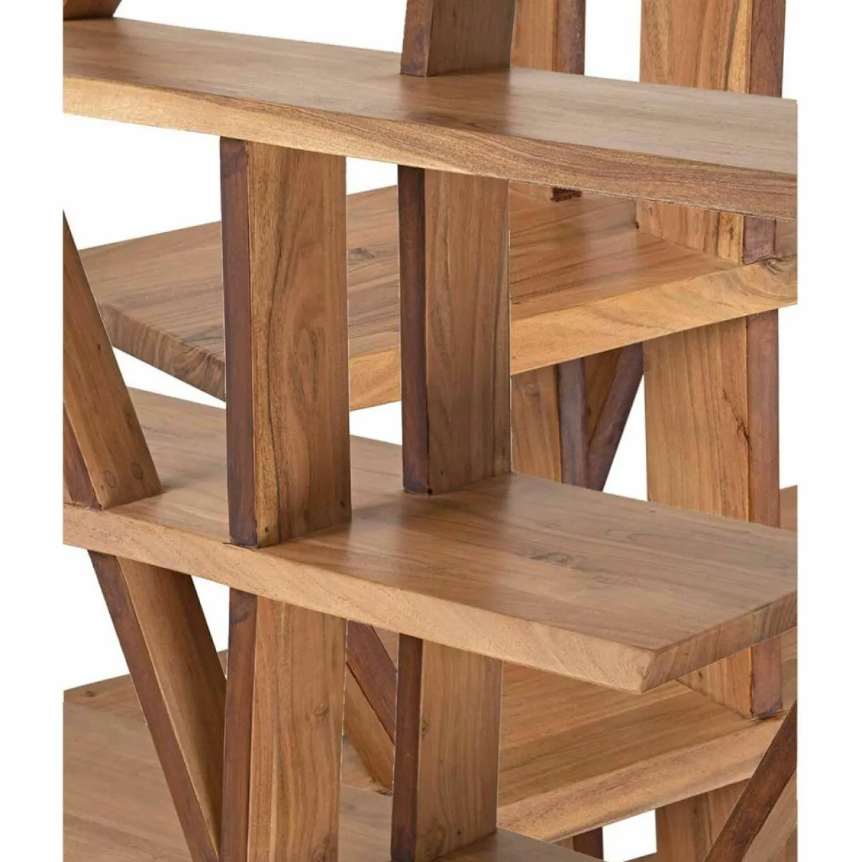 Bibliothèque déstructurée saba marron - 180x40x200 cm-Bois & Chiffons Best