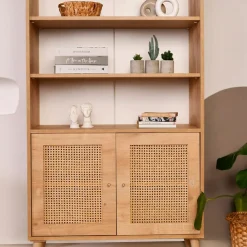 Bibliothèque Hazeran chêne - 40x90x110 cm-Wooden Art Discount