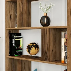 Wooden Art Etagères^Bibliothèque lima noyer - 90x180x20 cm
