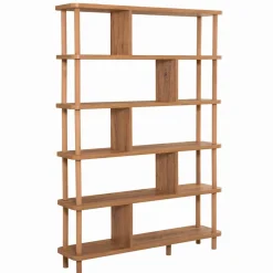Bibliothèque Meta pin atlantique - 120x168.5x28 cm-Wooden Art Sale