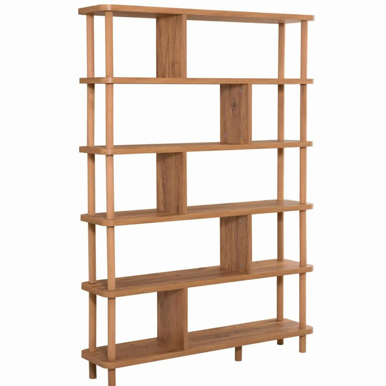 Bibliothèque Meta pin atlantique - 120x168.5x28 cm-Wooden Art Sale