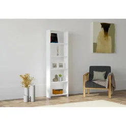 Bibliothèque new blanc - 160x50x19.6 cm-Wooden Art Hot
