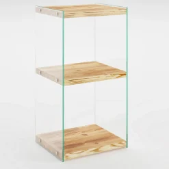 Wooden Art Etagères^Bibliothèque Niagara chêne - 40x80x35 cm