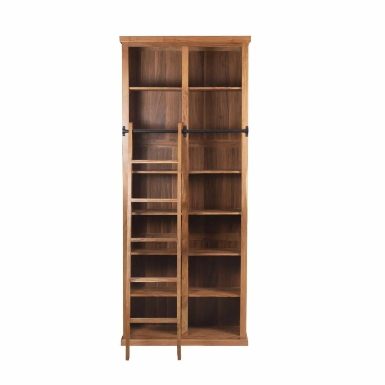 Bois & Chiffons Bureaux^Bibliothèque ouverte échelle 200 cm Acacia Emma II Marron - 100x35x200 cm