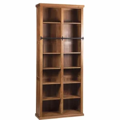 Bois & Chiffons Bureaux^Bibliothèque ouverte échelle 200 cm Acacia Emma II Marron - 100x35x200 cm