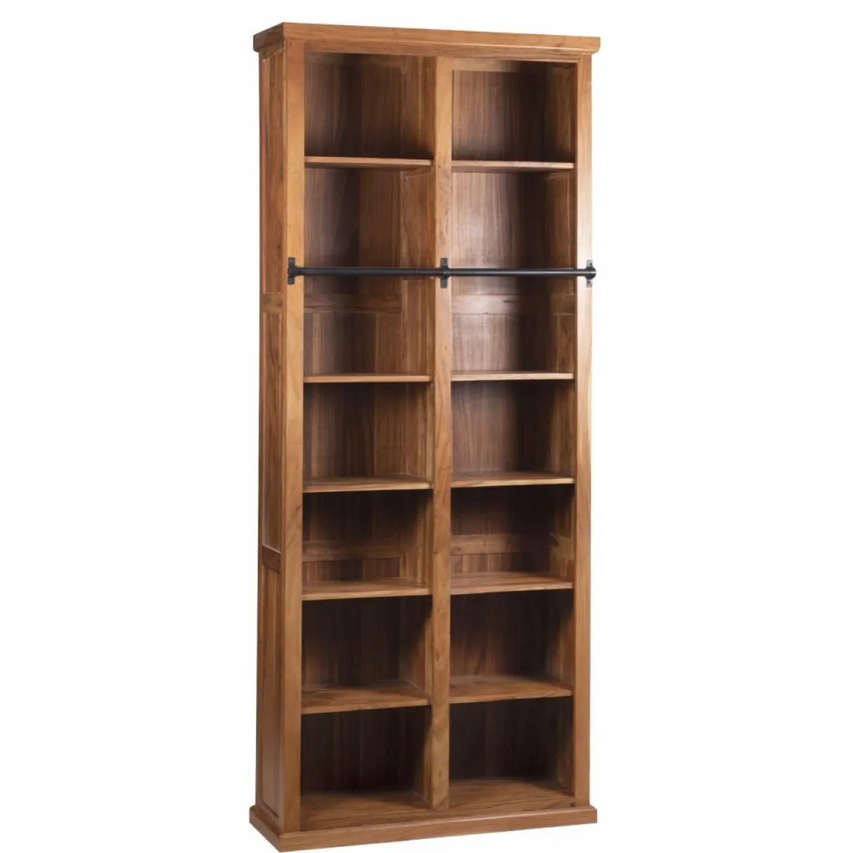 Bois & Chiffons Bureaux^Bibliothèque ouverte échelle 200 cm Acacia Emma II Marron - 100x35x200 cm