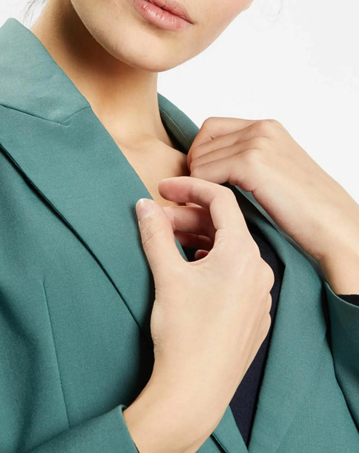 Femme Galeries Lafayette Vestes, Blousons^Blazer droit en Laine mélangée Cléo Oversize vert