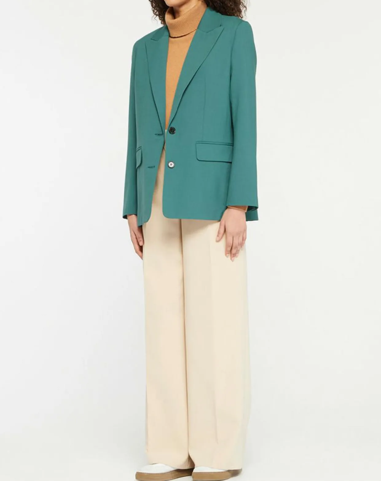 Femme Galeries Lafayette Vestes, Blousons^Blazer droit en Laine mélangée Cléo Oversize vert
