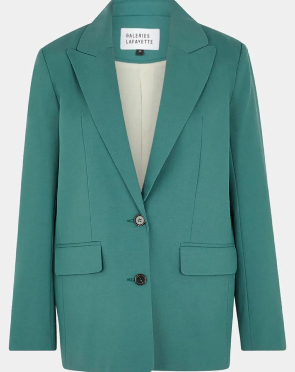 Femme Galeries Lafayette Vestes, Blousons^Blazer droit en Laine mélangée Cléo Oversize vert