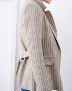 Femme Caroll Vestes, Blousons^Blazer en Laine mélangée Juno beige