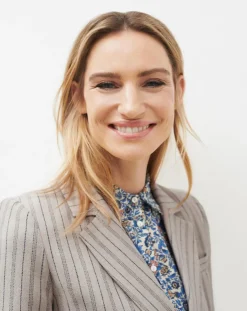 Femme Caroll Vestes, Blousons^Blazer en Laine mélangée Juno beige
