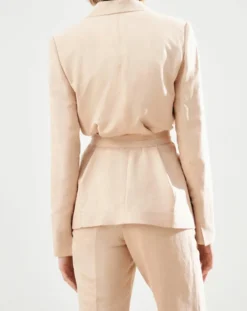 Femme Caroll Vestes, Blousons^Blazer en Lin mélangé Isaline teint