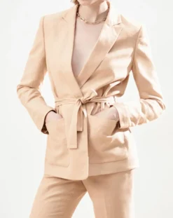 Femme Caroll Vestes, Blousons^Blazer en Lin mélangé Isaline teint