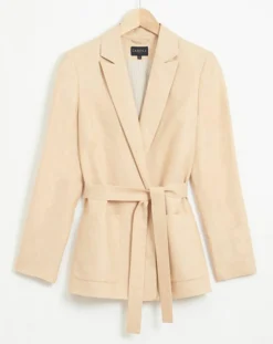 Femme Caroll Vestes, Blousons^Blazer en Lin mélangé Isaline teint