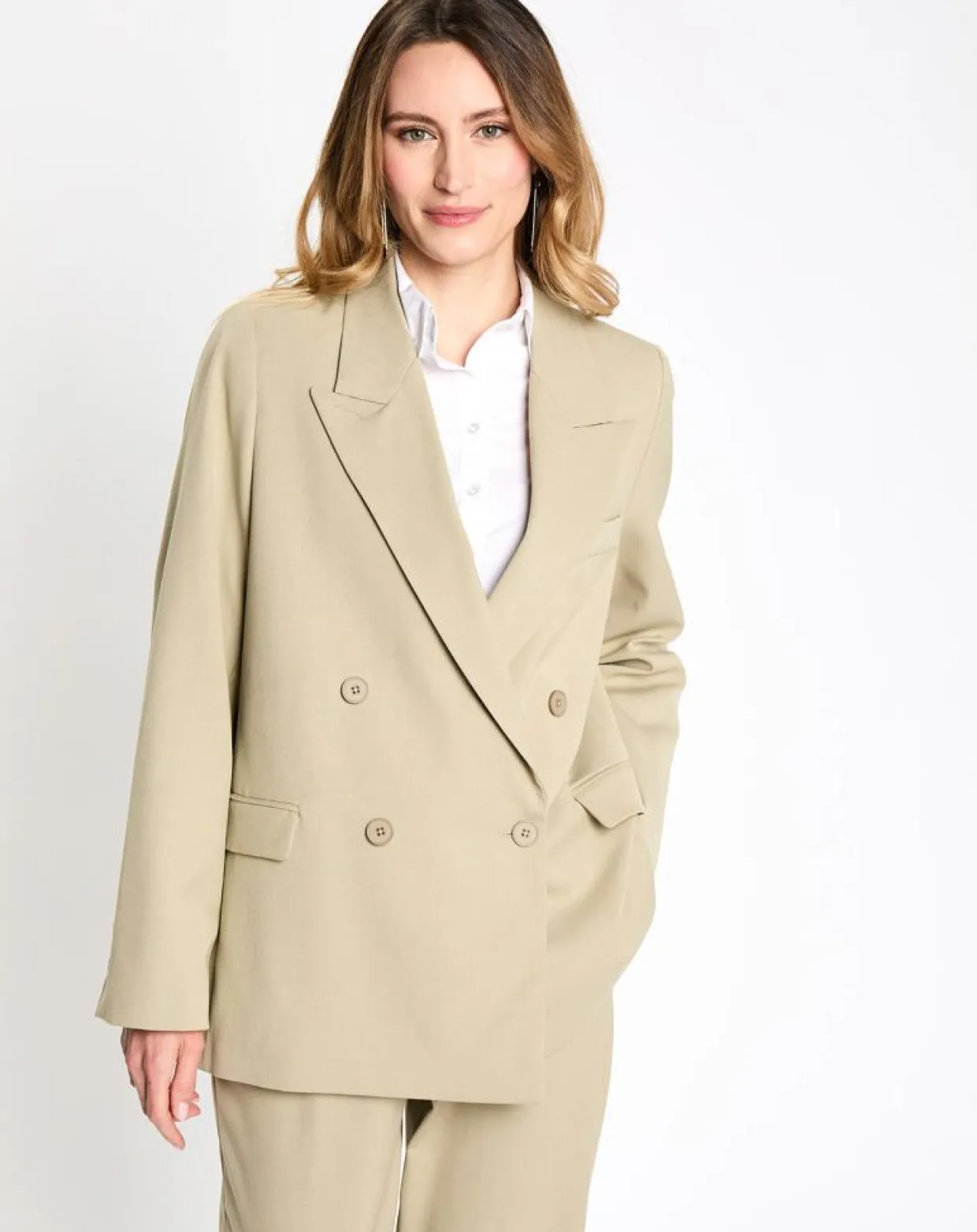 Blazer Esp vert/beige-Esprit Discount