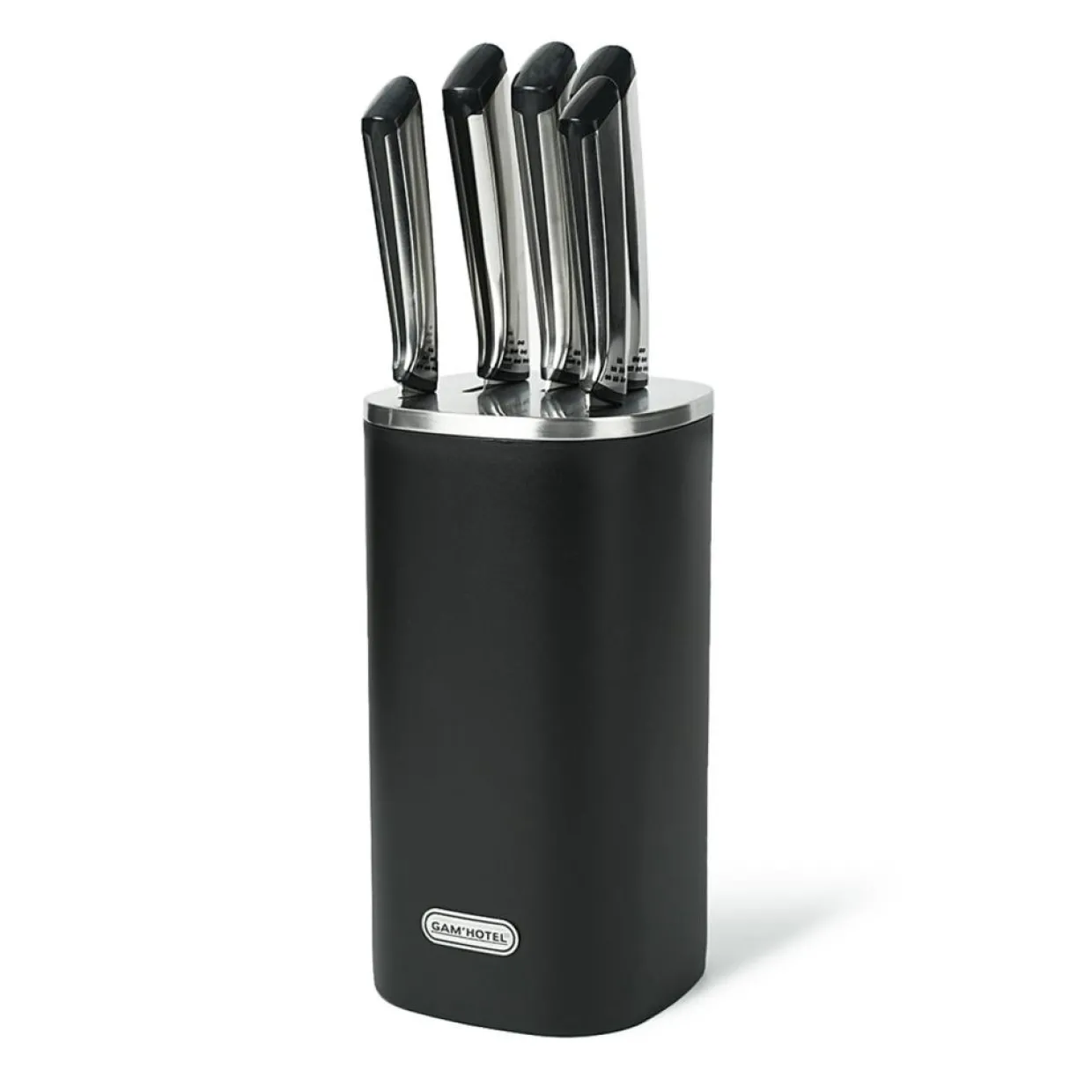 Bloc + 5 couteaux Cut noir-Gam'Hotel Clearance