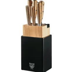 Bjorn Couteaux^Bloc avec couteaux de cuisine Jakob Porvoo bois mat - 8 pièces
