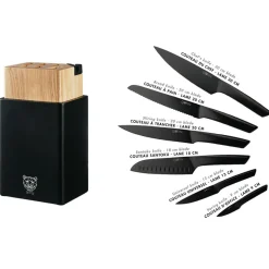 Bloc avec couteaux de cuisine Jensen Porvoo - 8 pièces-Bjorn Clearance