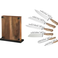 Bjorn Couteaux^Bloc avec couteaux de cuisine Jakob Rauma bois mat - 7 pièces