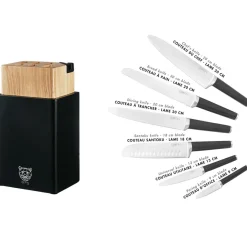 Bjorn Couteaux^Bloc avec couteaux de cuisine Jona Porvoo inox mat - 8 pièces