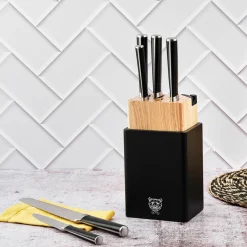 Bjorn Couteaux^Bloc avec couteaux de cuisine Jona Porvoo inox mat - 8 pièces