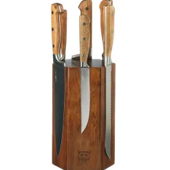 Bloc avec couteaux de cuisine Jakob Imatra bois mat - 7 pièces-Bjorn Sale