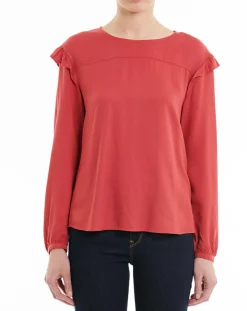 Blouse à Volants rouge-Esprit