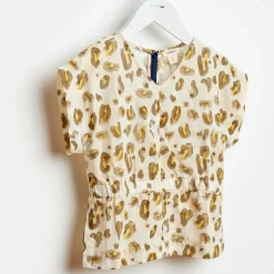 Blouse Anneke en Coton imprimé écrue-Bellerose Clearance
