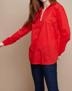 Blouse Ariane rouge-Mare di Latte New