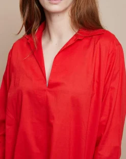 Blouse Ariane rouge-Mare di Latte New