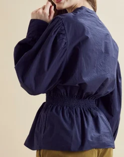 Blouse Beirut bleu marine-Chloé Stora Outlet