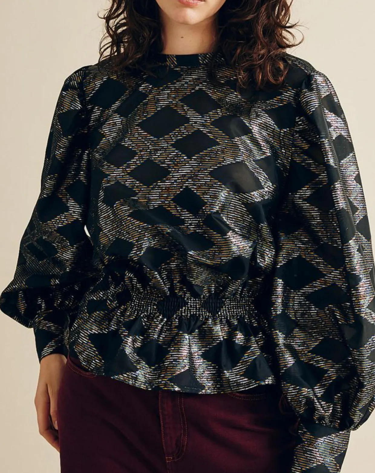 Femme Chloé Stora Tops Et Blouses^Blouse Beirut imprimée noir/multicolore
