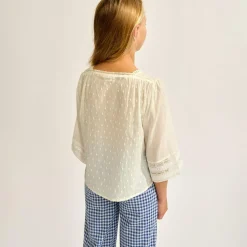 Blouse brodée & dentelle Hallo blanche-Bellerose Clearance
