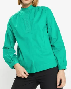 Femme Galeries Lafayette Tops Et Blouses^Blouse Charlotte à fronces verte