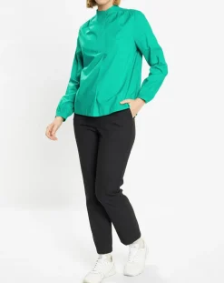 Femme Galeries Lafayette Tops Et Blouses^Blouse Charlotte à fronces verte