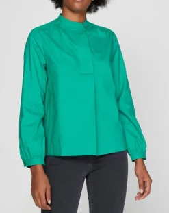 Femme Galeries Lafayette Tops Et Blouses^Blouse Charlotte à fronces verte