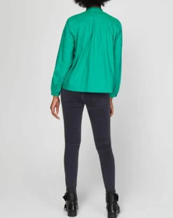 Femme Galeries Lafayette Tops Et Blouses^Blouse Charlotte à fronces verte