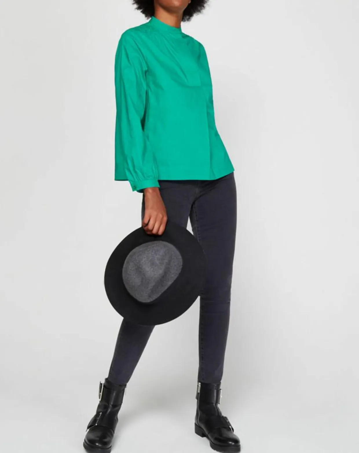 Femme Galeries Lafayette Tops Et Blouses^Blouse Charlotte à fronces verte
