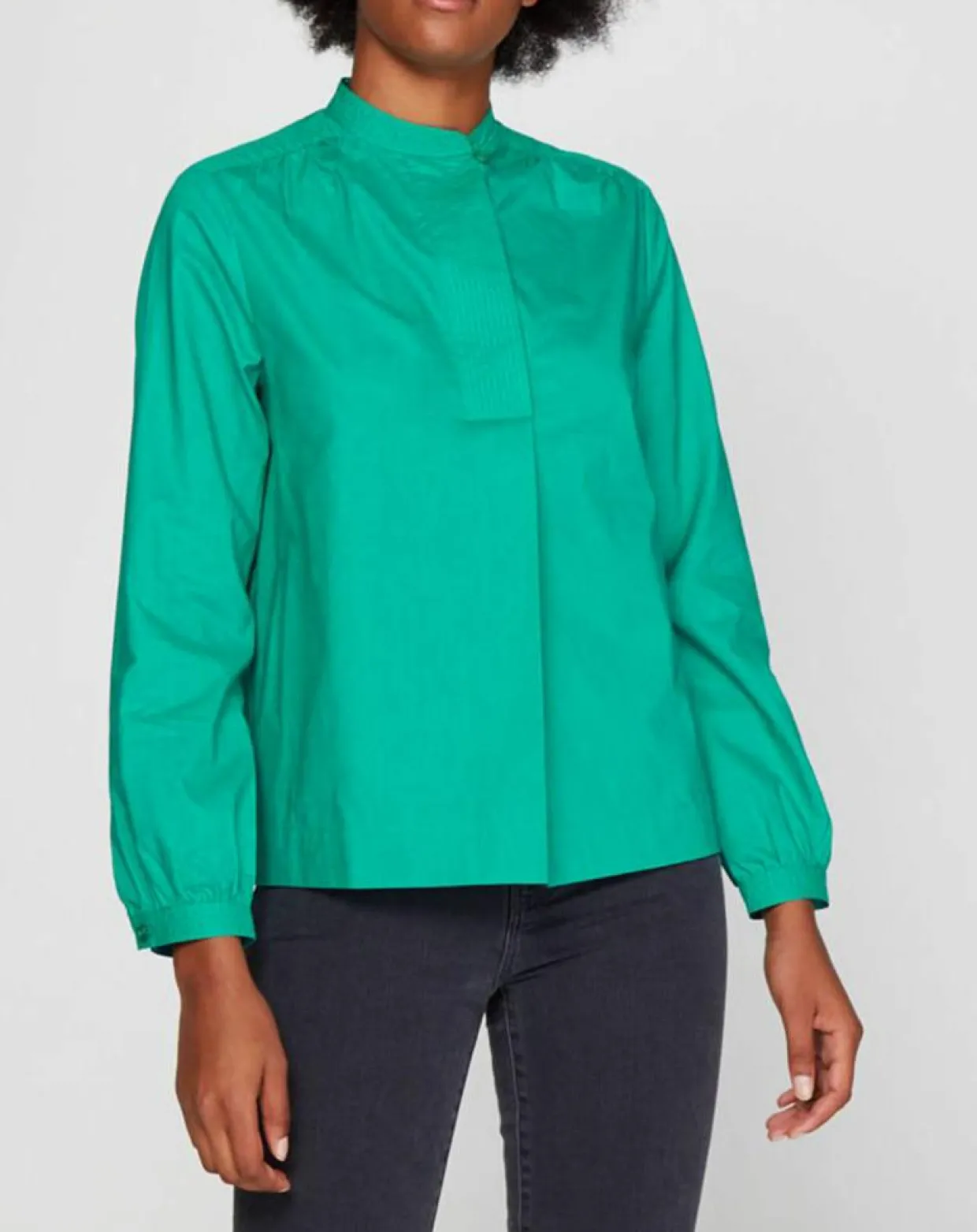 Femme Galeries Lafayette Tops Et Blouses^Blouse Charlotte à fronces verte